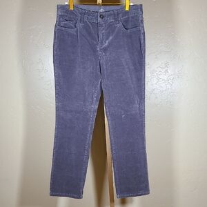 St. John's Bay Corduroy Straight Leg Pants Gray Size 12P